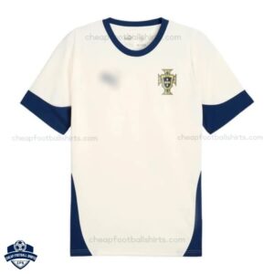 Portugal White Training Men Football Shirt 25/26 - Front View