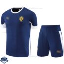 Portugal Navy Blue Training Kids Cheap Football Kit 2025/26 - Front View