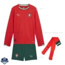 Portugal Home Kids Football Kit 25/26 Long Sleeve - Overview