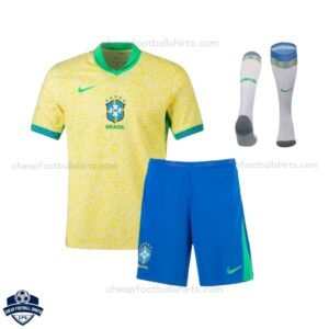 Brazil Home Kids Football Kit 24/25