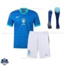 Brazil Away Kids Football Kit 24/25