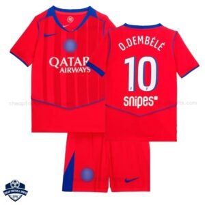 PSG Third Kids Football Kit 25/26 O.DEMBÉLÉ 10 - Overview