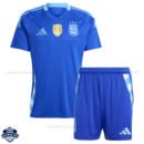 Argentina Away Kids Football Kit 24/25 - Front View