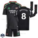 Arsenal Away Kids Football Kit 24/25 ØDEGAARD 8 - Front View