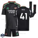 Arsenal RICE 41 Away Kids Football Kit 24/25 - OverView