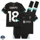 Liverpool Away Kids Football Kit 24/25 GAKPO 18 - overview