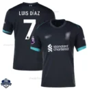 iverpool Away Men Football Shirt 24/25 LUIS DÍAZ 7 - Front View
