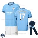 Manchester City Home Kids Football Kit 24/25 DE BRUYNE 17 - overview