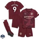 Manchester City Third Kids Football Kit 24/25 HAALAND 9 - Front View