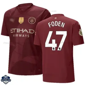 Manchester City Third Men Football Shirt 24/25 FODEN 47 - Front View