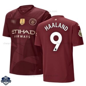Manchester City Third Men Football Shirt 24/25 HAALAND 9 - overview