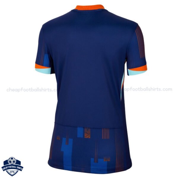 Netherlands Away Women Men Football Shirt 24/25 - Back View