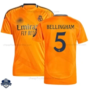 Real Madrid Away Men Football Shirt 24/25 BELLINGHAM 5 - Front View