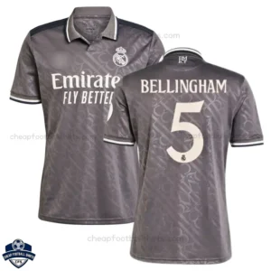 Real Madrid Third Men Football Shirt 24/25 BELLINGHAM 5 - Front View