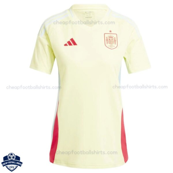 Spain Away Women Football Shirt 24/25 - Front View