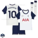 Tottenham Home Kids Football Kit 24/25 MADDISON 10 - Front View