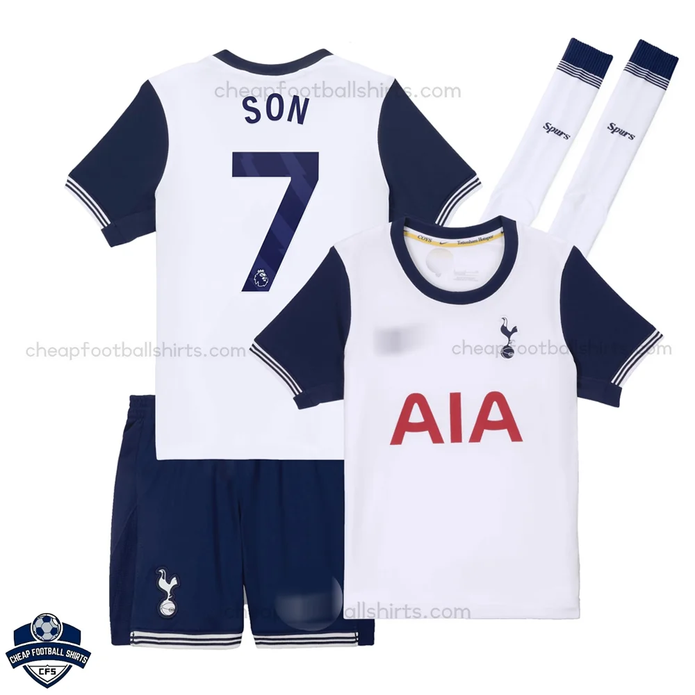 Tottenham Hotspur Home Kids Football Kit 24/25 SON 7 - Overview