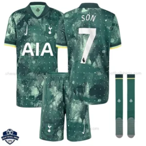 Tottenham Hotspur Third Kids Football Kit 24/25 SON 7 - Front View