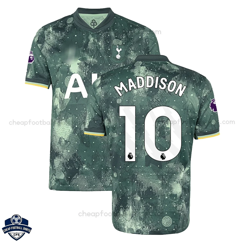 Tottenham Third Men Football Shirt 24/25 MADDISON 10 - Front View