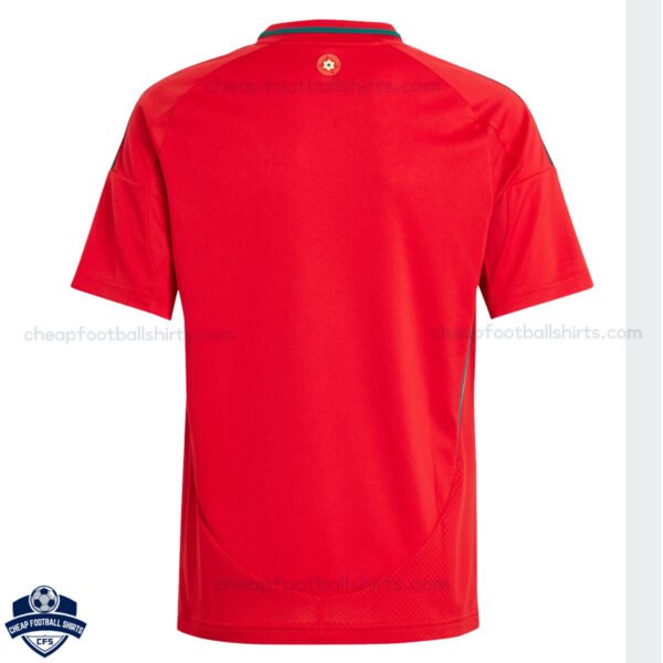 Wales Home Men Football Shirt 24/25 - Back View