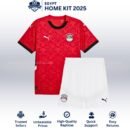 Egypt Home Kids Football Kit 25/26 - Front View