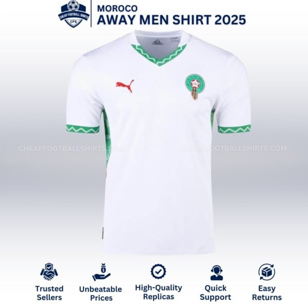 Morocco Away Men Football Shirt 25/26 - Front View