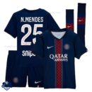 PSG N.Mendes 25 Home Kids Cheap Football Kit 2025/26 - Overview