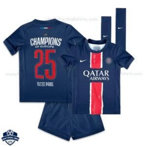 PSG CHAMPIONS 25 Home Kids Football Kit 24/25 - overview