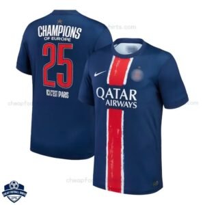 PSG CHAMPIONS 25 Home Men Football Shirt 24/25 - overview