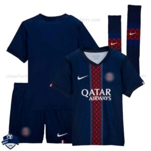 PSG Home Kids Football Kit 25/26 - overview