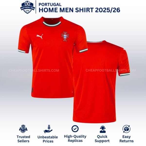 Portugal Home Men Football Shirt 25/26 - Overview