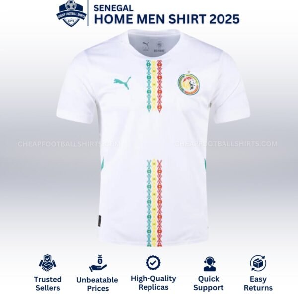 Senegal Home Men Football Shirt 25/26 - Front View