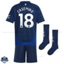 Manchester United Third Kids Football Kit 24/25 CASEMIRO 18 - Back View