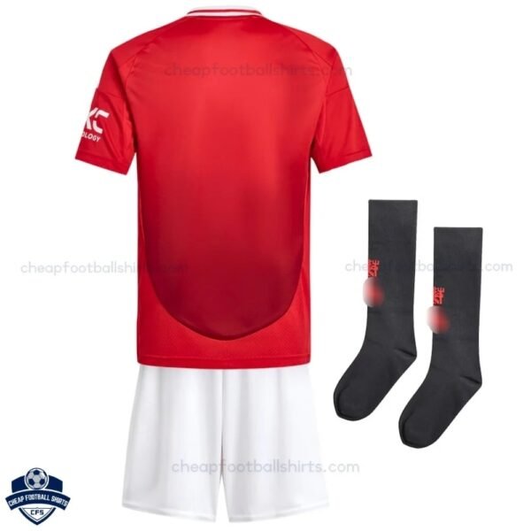 Manchester United Home Kids Football Kit 24/25 - Back View