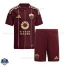 AS Roma Home Kids Football Kit 24/25 - Front View