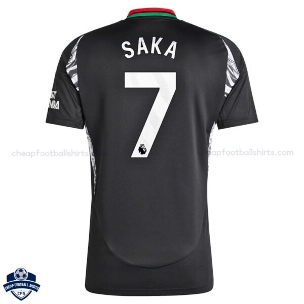 Arsenal SAKA 7 Away Men Football Shirt 24/25 - Back View