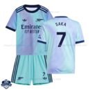 Arsenal Third Kids Football Kit 24/25 SAKA 7 - Front View