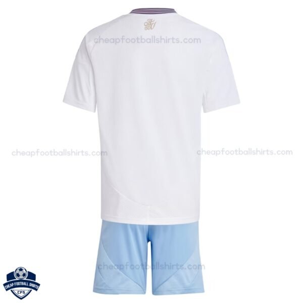 Aston Villa Away Kids Football Kit 24/25 - Back View