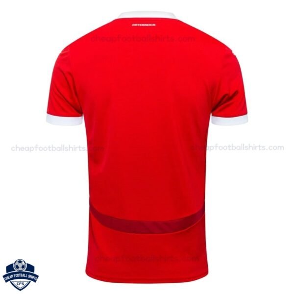 Austria Home Men Football Shirt 24/25 - Back View