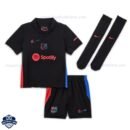 Barcelona Away Kids Football Kit 24/25 - Front View