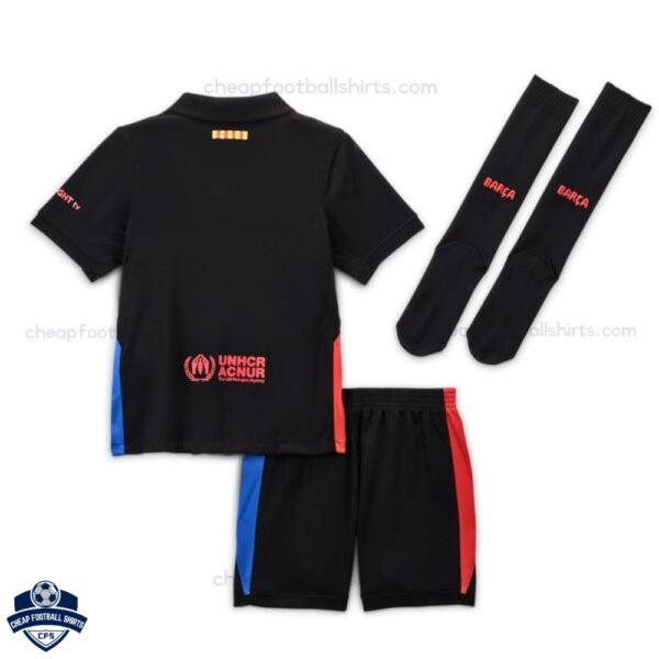 Barcelona Away Kids Football Kit 24/25 - Back View