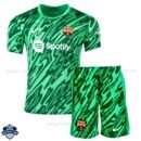 Barcelona Goalkeeper Kids Football Kit 24/25 - Front View