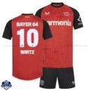 Bayer Leverkusen Home Kids Football Kit 24/25 WIRTZ 10 - Front View