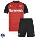 Bayer Leverkusen Home Kids Football Kit 24/25 - Front View