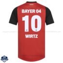 Bayer Leverkusen Home Men Football Shirt 24/25 WIRTZ 10 - Back View