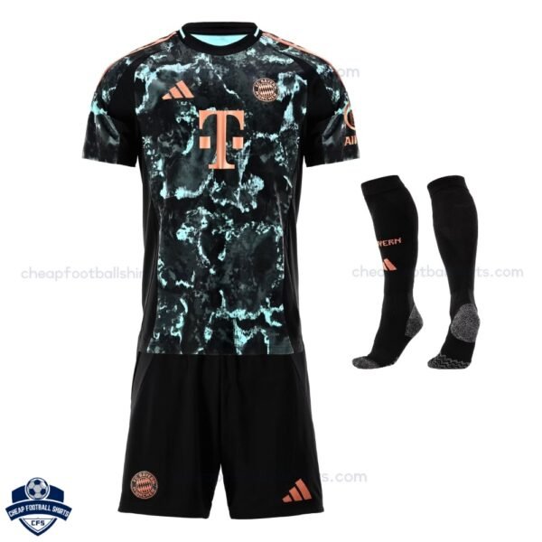 Bayern Munich Away Kids Football Kit 24/25 - Front View