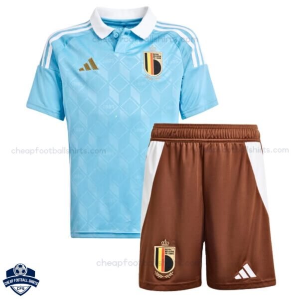 Belgium Away Kids Football Kit 24/25 - Front View