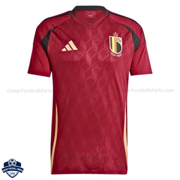 Belgium Home Men Football Shirt 24/25 - Front View