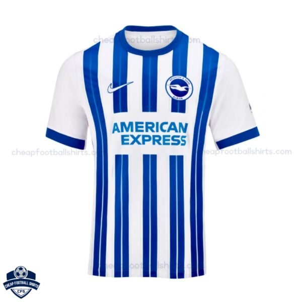 Brighton Home Men Football Shirt 24/25 - Front View