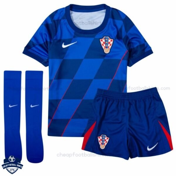 Croatia Away Kids Football Kit 24/25 - Front View